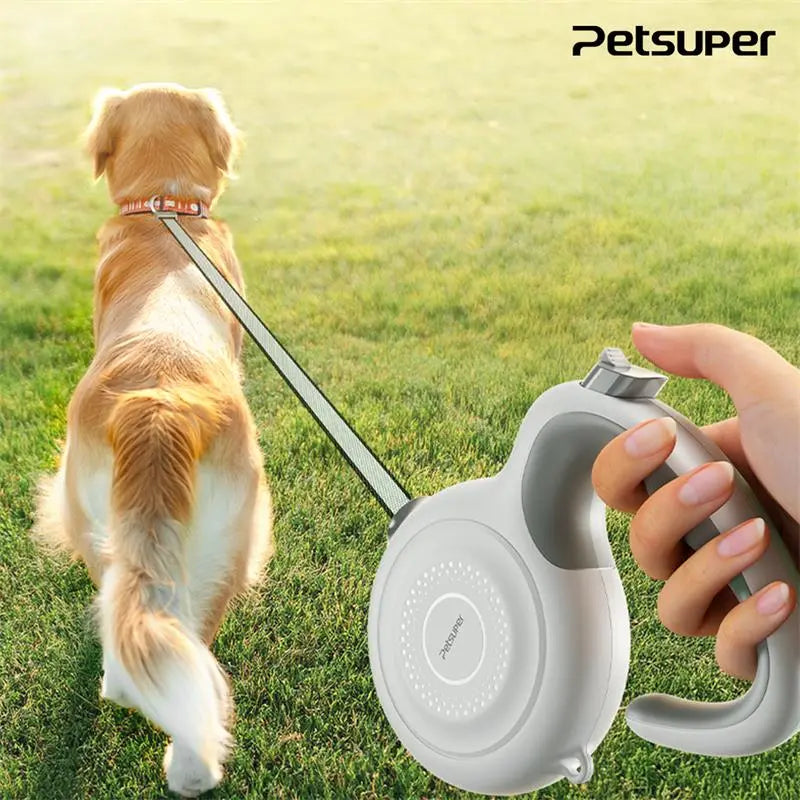 Petsuper Auto-Brake Retractable Leash 5m 60KG Capacity with Ergonomic Handle